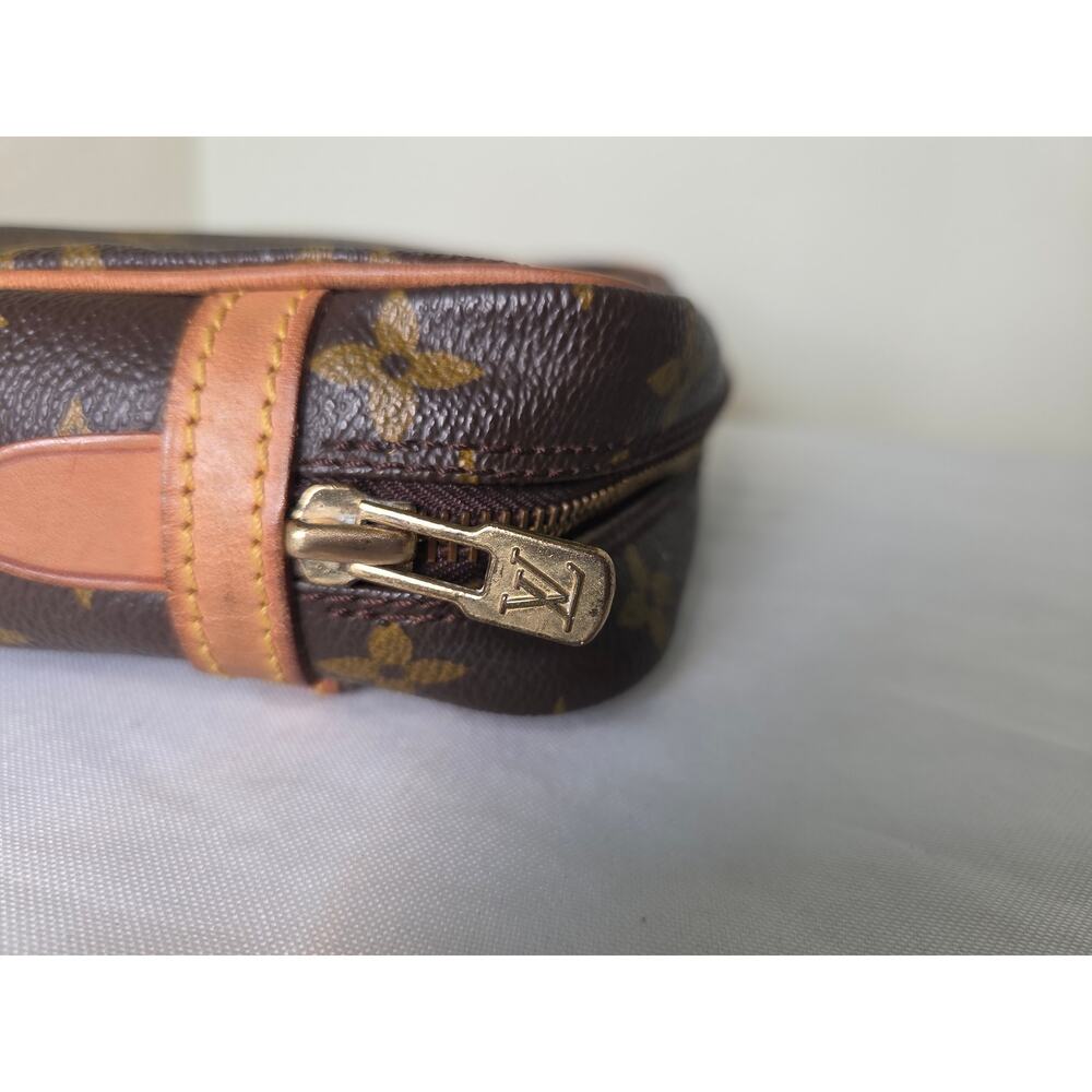Louis Vuitton Monogram Toiletry Pouch PM Cosmetic Case AR0082 Made in France LV - Picture 5 of 15